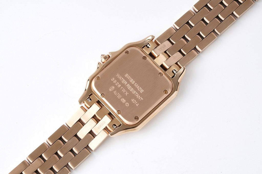 PANTHERE 27MM PINK GOLD WHITE DIAL