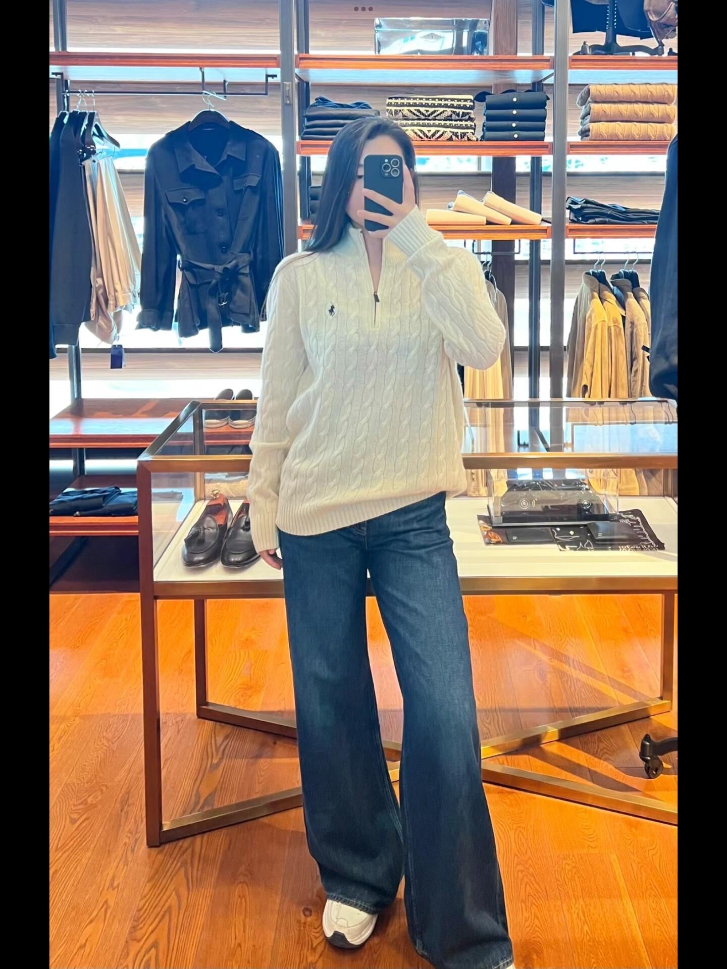 RALPH LAUREN 25S HALF-ZIP SWEATER 242